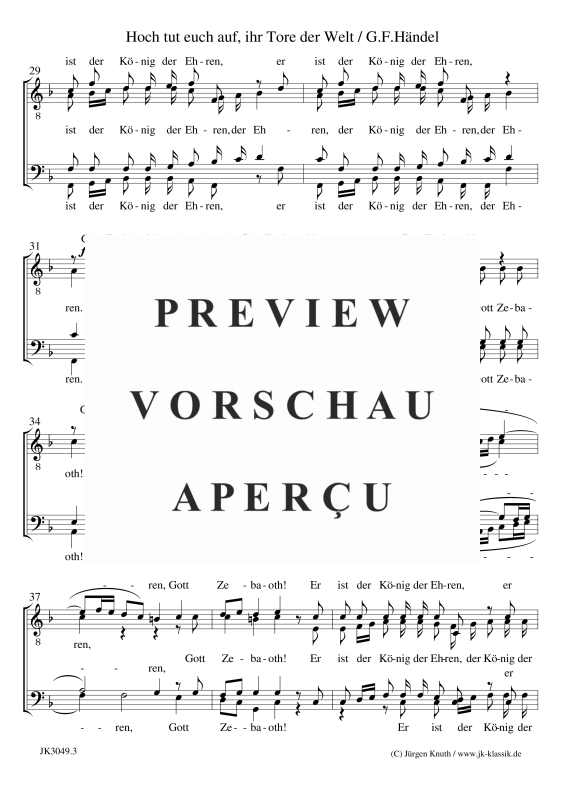 gallery: Hoch tut euch auf, , Männerchor