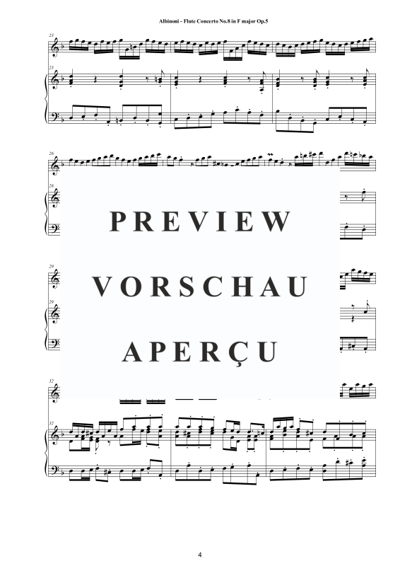 Product gallery: Page 5 of 11 Flute Concerto No.8 in F-Dur Op.5, , Flute and Piano/Harpsichord