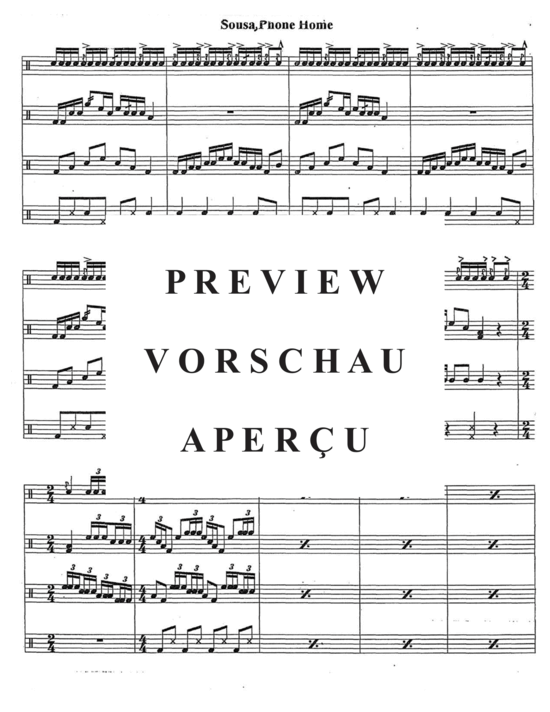 Produktgalerie: Seite 15 von 21 Sousa, Phone Home! , , (Sousaphon/Tuba Duett + opt. Percussion)