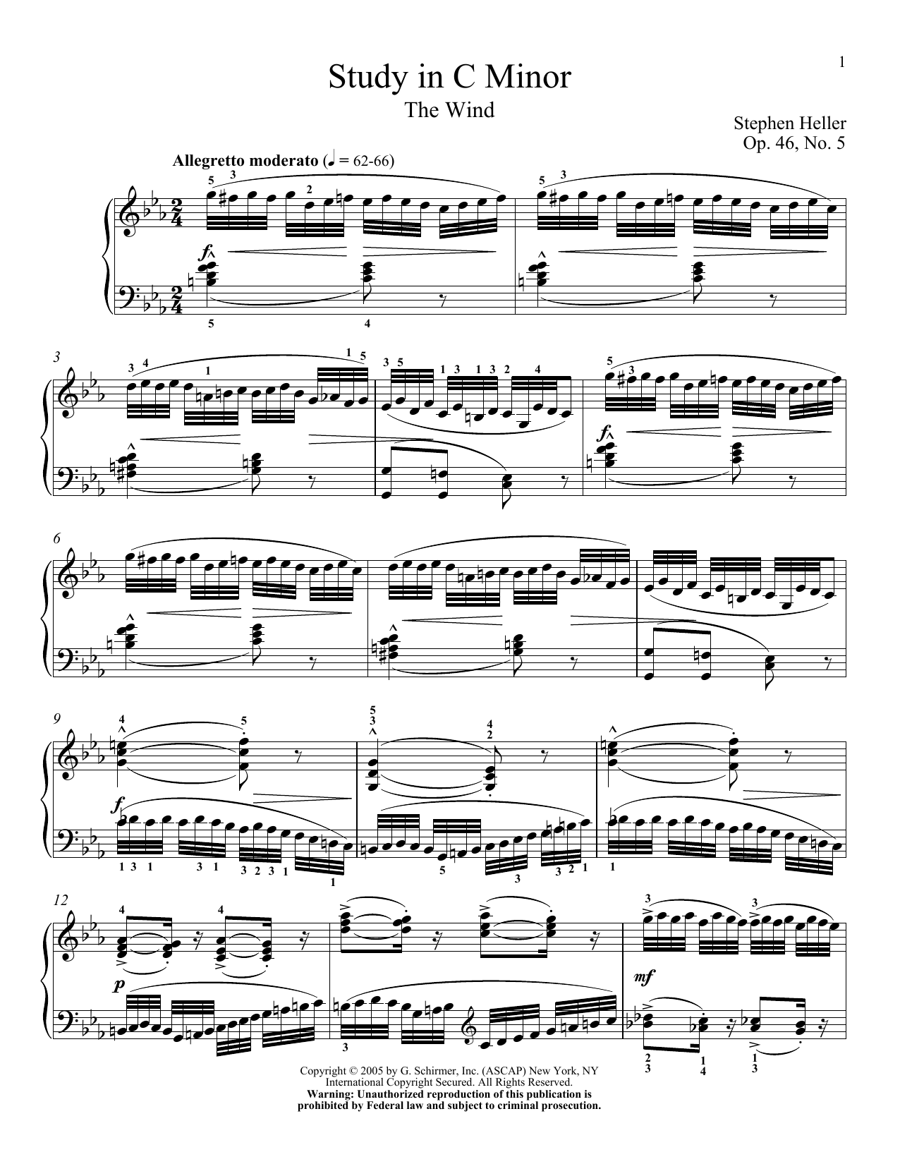 Product picture to: Study In C Minor, Op. 47, No. 20