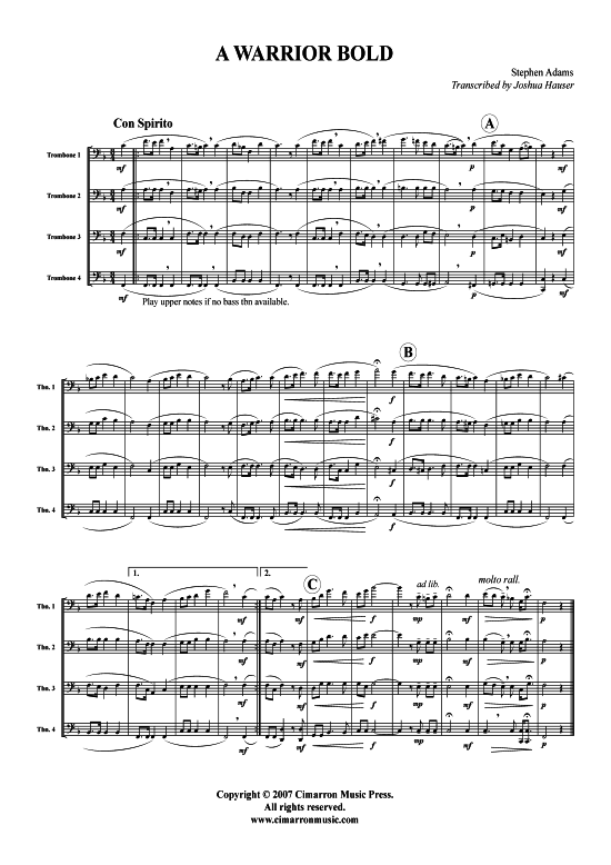 Product picture to: A Warrior Bold S. Adams