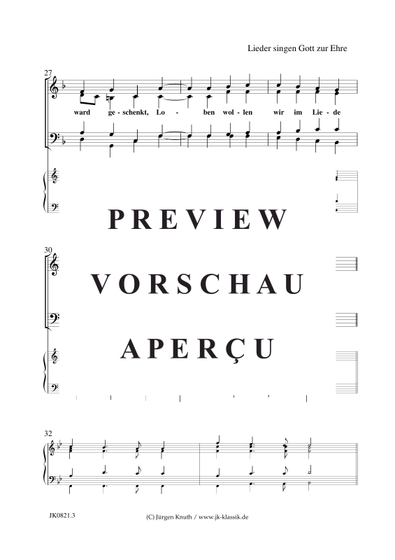 Product gallery: Page 4 of 11 Lieder singen, Gott zur Ehre aus Sinfonie Nr.9 / An die Freude , , (piano + voice/instrument)