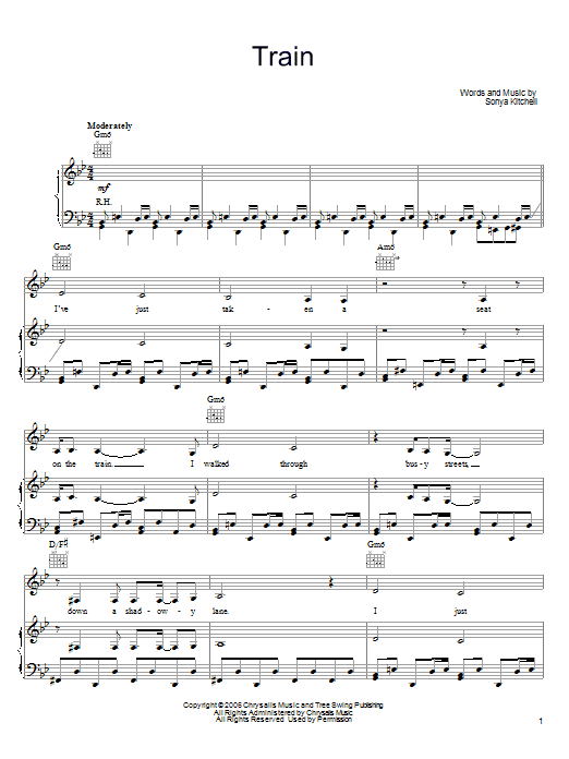 Produktgalerie: Seite 1 von 1 Train, Sonya Kitchell, Gesang, Gitarre, Klavier