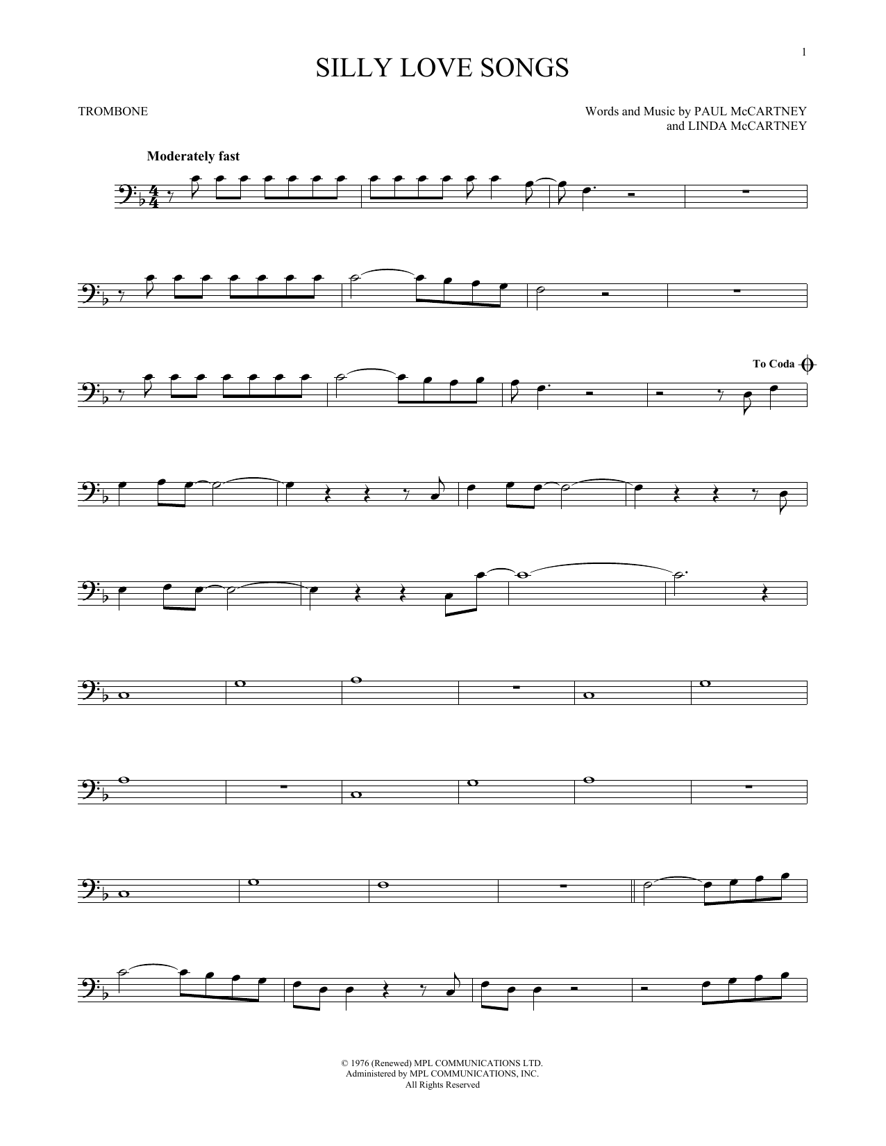 Product gallery: Page 1 of 1 Silly Love Songs, Wings