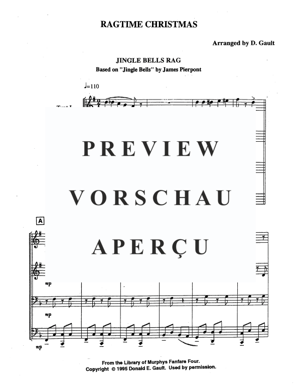 Produktgalerie: Seite 3 von 11 Ragtime Christmas, , Blechbläser Quartett