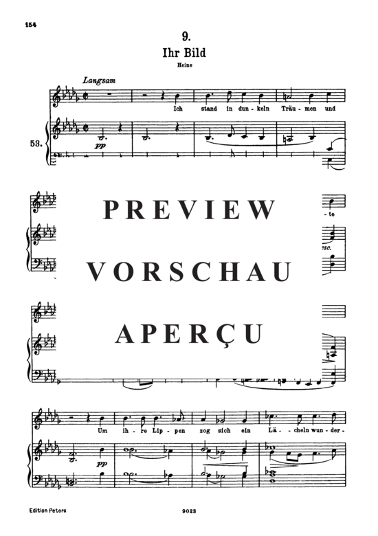 Product gallery: Page 2 of 3 Ihr Bild D.957-9 (Schwanengesang), , High Voice and Piano