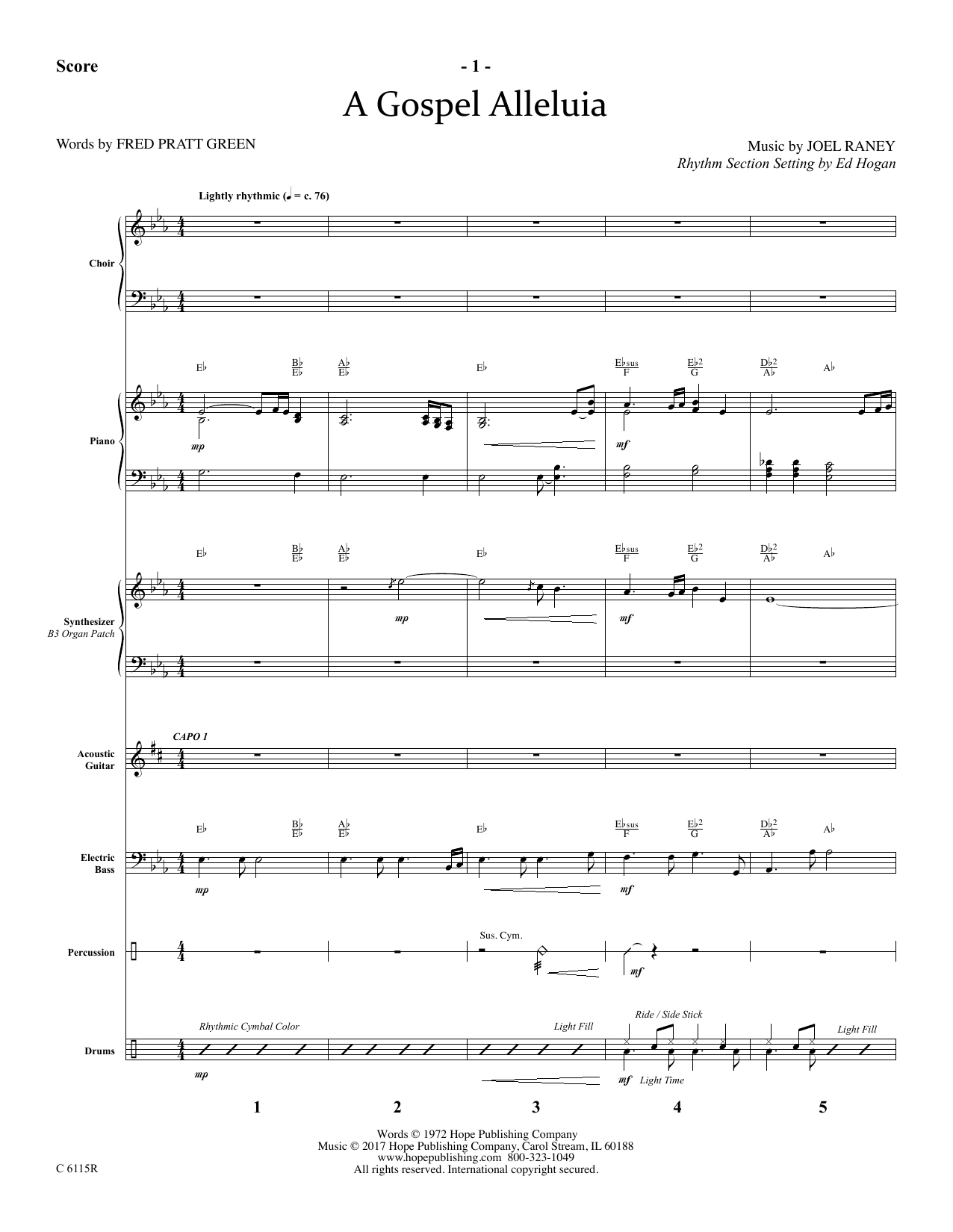 Produktbild zu: A Gospel Alleluia - Full Score