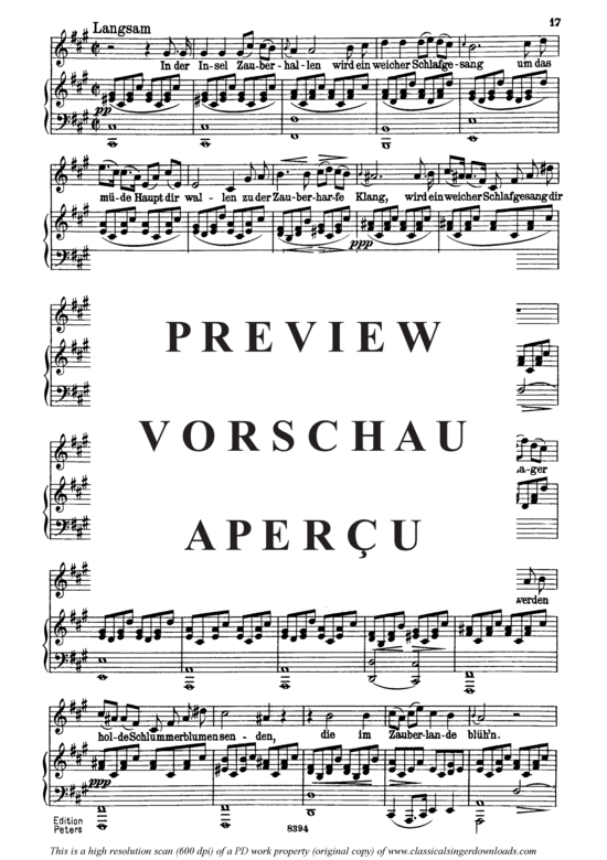 Product gallery: Page 3 of 7 Ellen's Gesang I, D.837, , High Voice and Piano