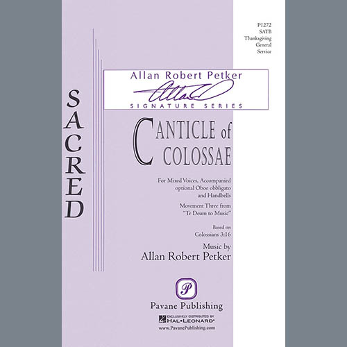 cover: Canticle Of Colossae, Allan Robert Petker
