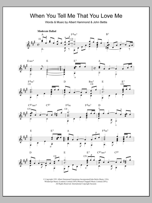 Product gallery: Page 1 of 1 When You Tell Me That You Love Me, Diana Ross