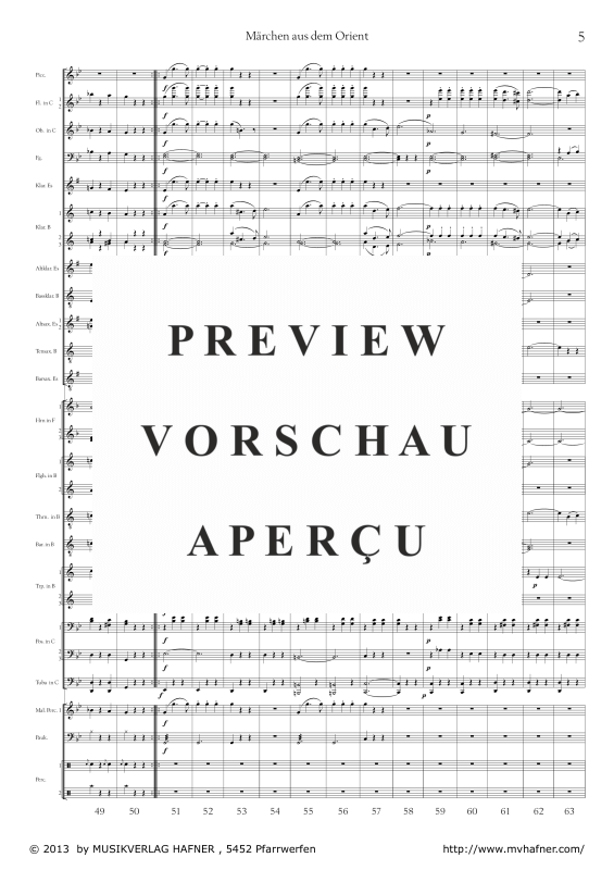 Product gallery: Page 10 of 11 Märchen aus dem Orient, , (large wind orchestra)
