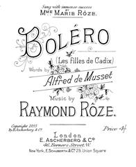 cover: Boléro (Les Filles De Cadiz), Raymond Rôze