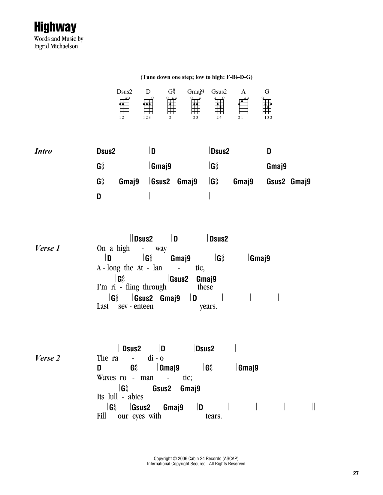 Product gallery: Page 1 of 1 Highway, Ingrid Michaelson