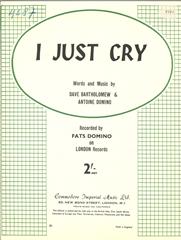 cover: I Just Cry, Fats Domino, Gesang, Gitarre, Klavier
