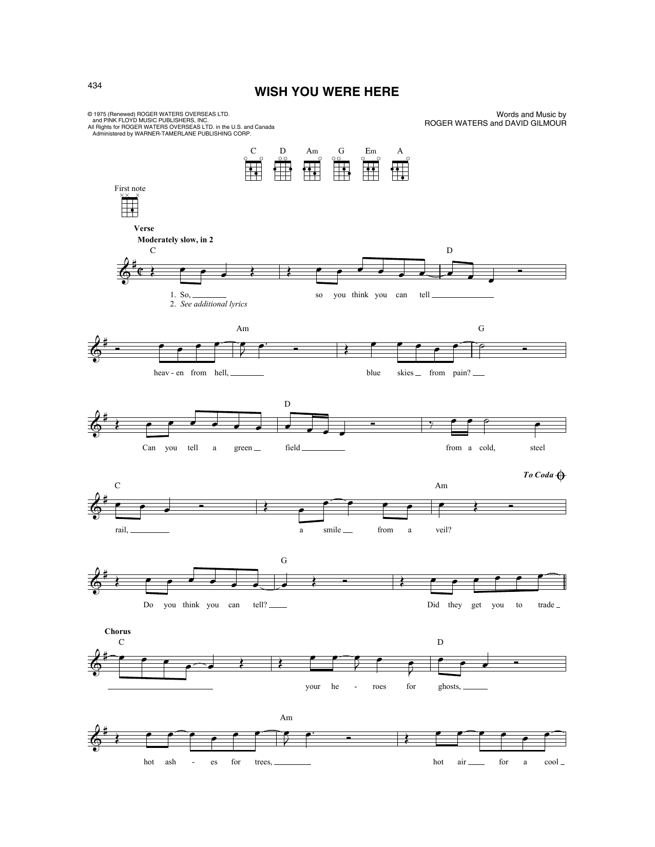 Produktbild zu: Wish You Were Here