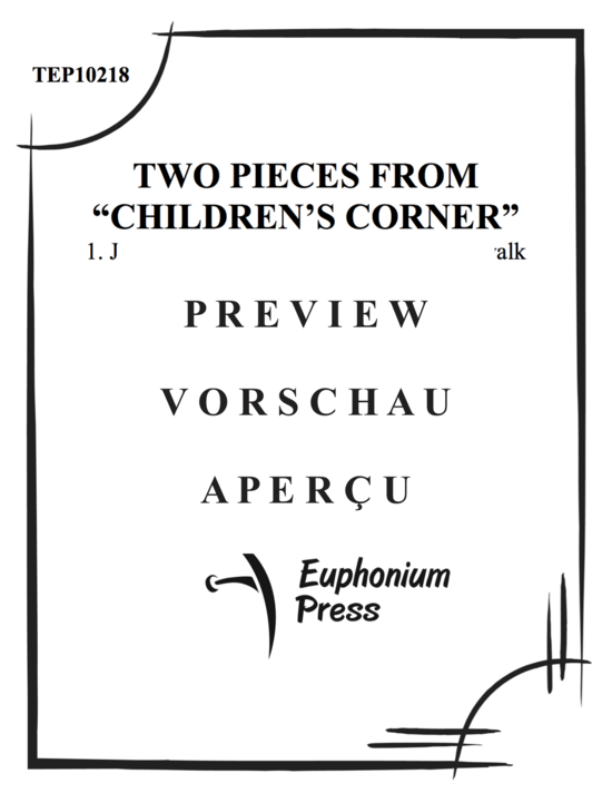 gallery: Two Pieces from Children´s Corner , , (Tuba + Klavier)