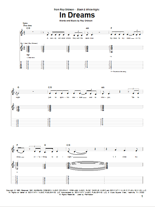 Product gallery: Page 1 of 1 In Dreams, Roy Orbison