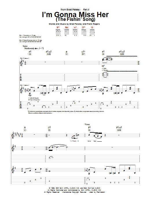 Product gallery: Page 1 of 1 I'm Gonna Miss Her (The Fishin' Song), Brad Paisley
