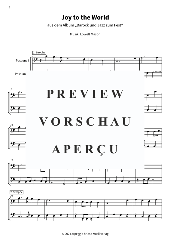 Product gallery: Page 5 of 8 Joy to the World - aus dem Album Barock und Jazz zum Fest, , (Duet 2x trombone)