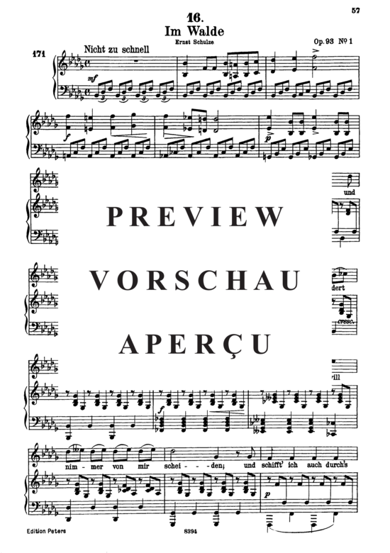 Product gallery: Page 2 of 10 Im Walde D.834, , High Voice and Piano