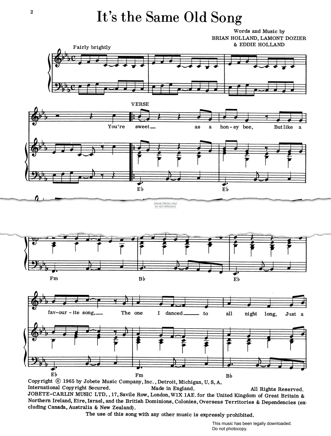 Product picture to: It's The Same Old Song