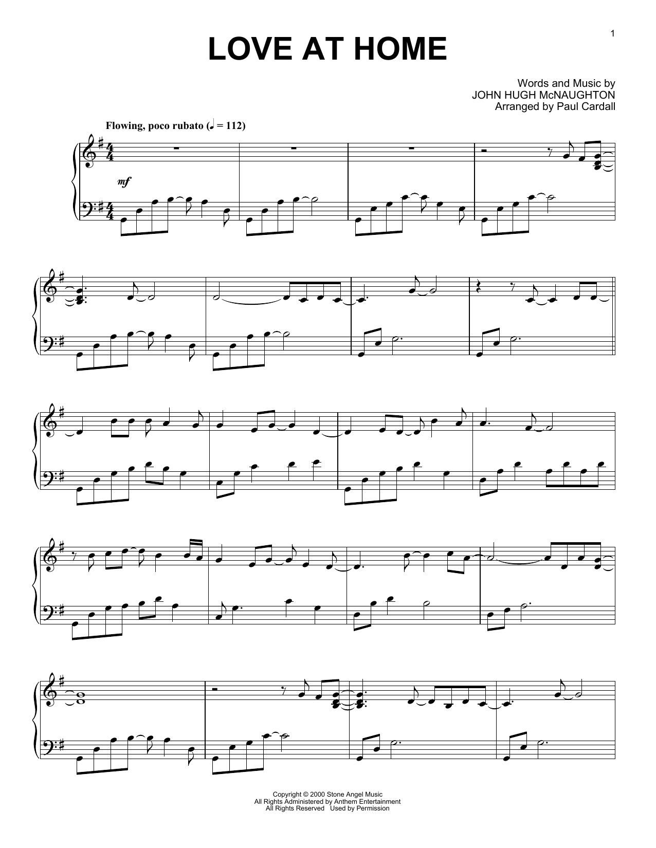 Produktbild zu: Love At Home (arr. Paul Cardall)