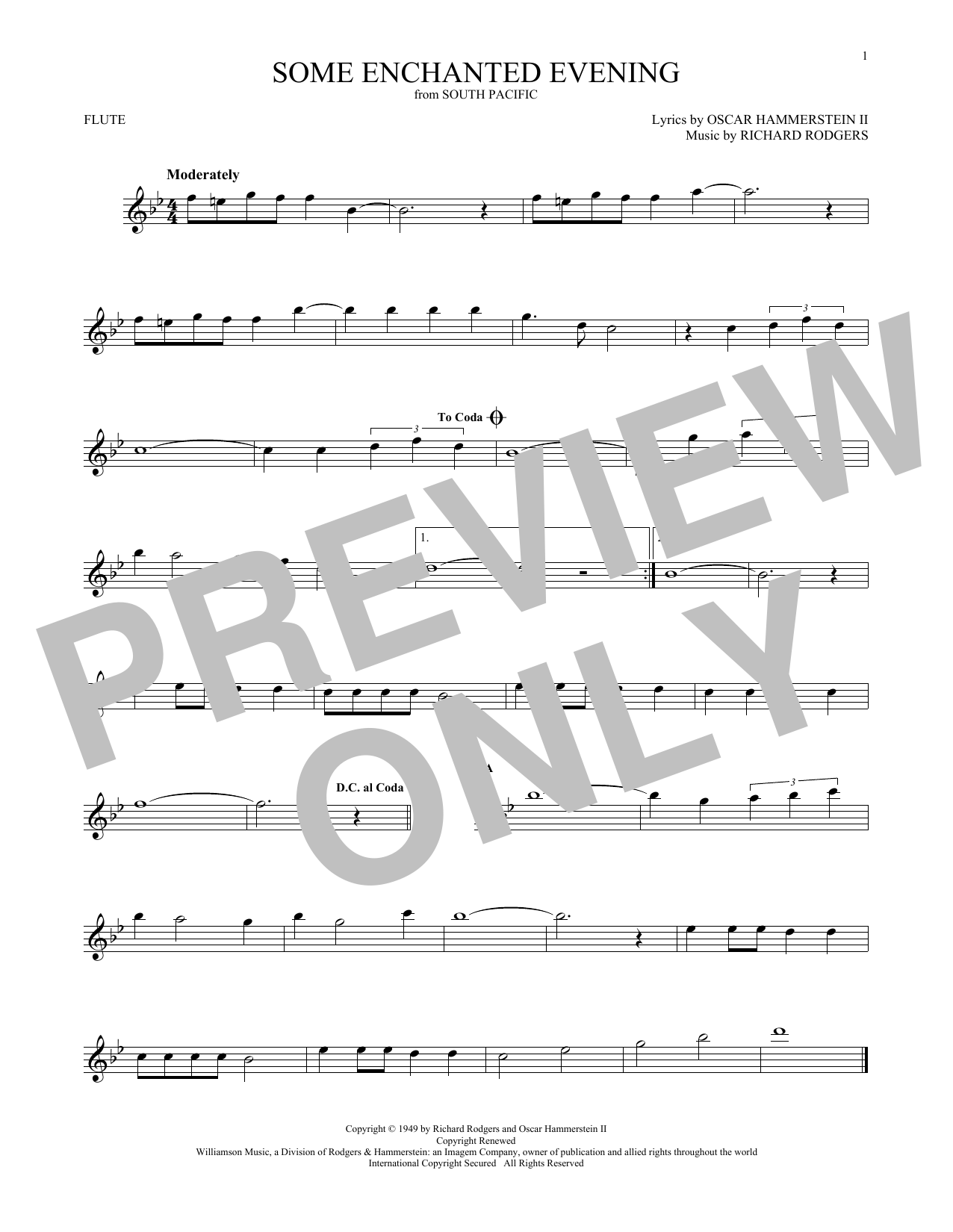 Product gallery: Page 1 of 1 Some Enchanted Evening, Rodgers & Hammerstein