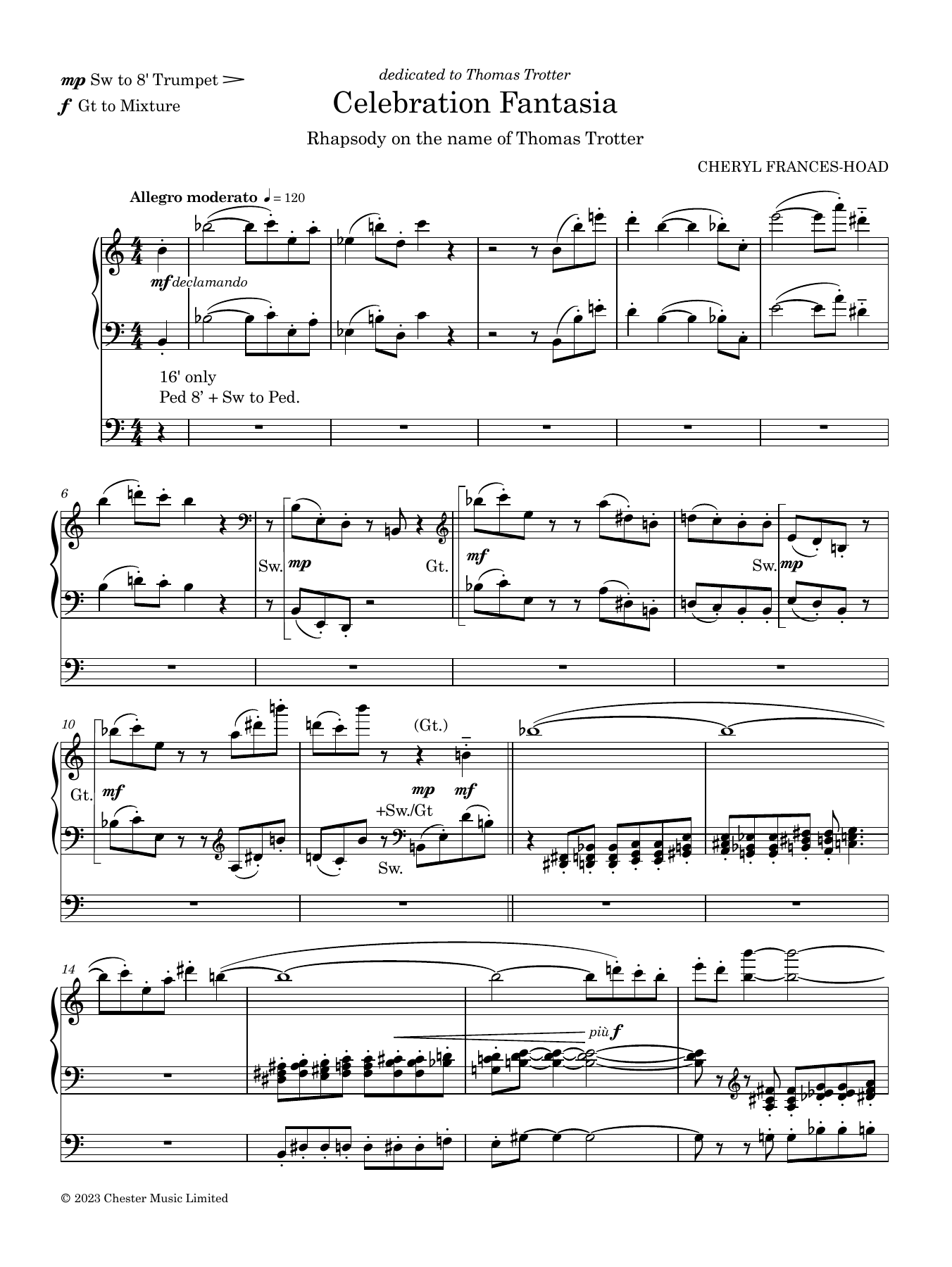 Product gallery: Page 1 of 1 Celebration Fantasia, Cheryl Frances-Hoad