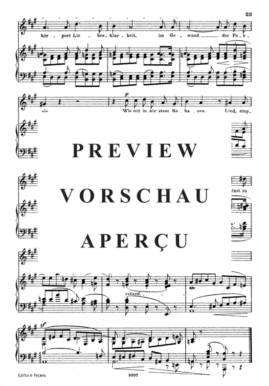 Product gallery: Page 4 of 4 Lied der Suleika Op.25 No.9, , High Voice and Piano