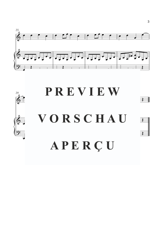 Produktgalerie: Seite 4 von 8 Europahymne - Ode an die Freude, , Alt Blockflöte und Klavier