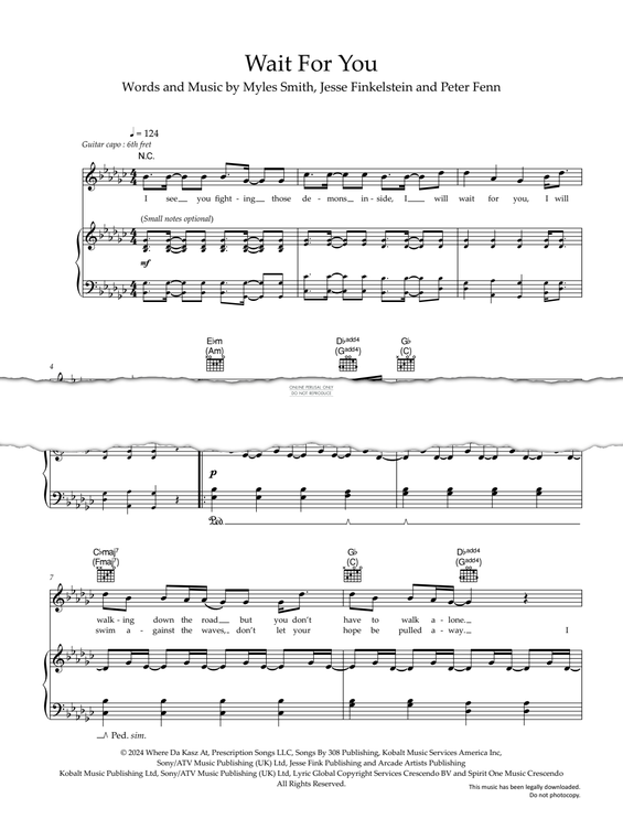 Produktgalerie: Seite 1 von 1 Wait For You, Myles Smith, Gesang, Gitarre, Klavier