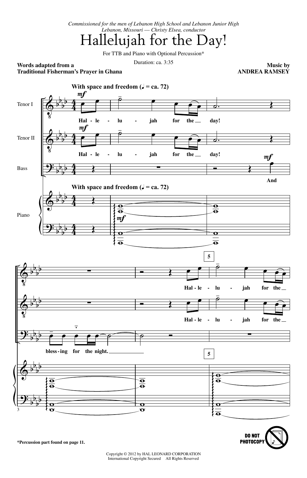 Produktbild zu: Hallelujah For The Day!