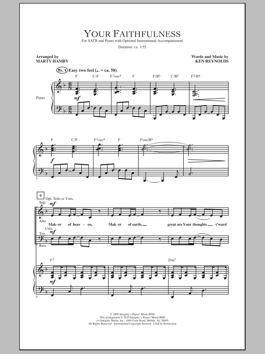 Produktgalerie: Seite 1 von 1 Your Faithfulness, Marty Hamby, Chor