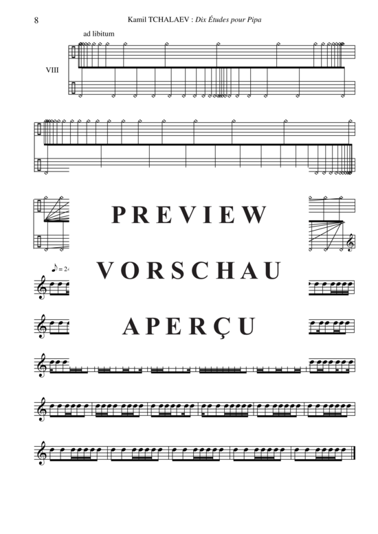 gallery: 10 Études for Pipa , , (Stimme in C)