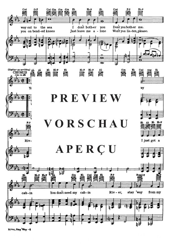 Produktgalerie: Seite 4 von 8 River, Stay Way From My Door , Popular Standard, Klavier und Gesang