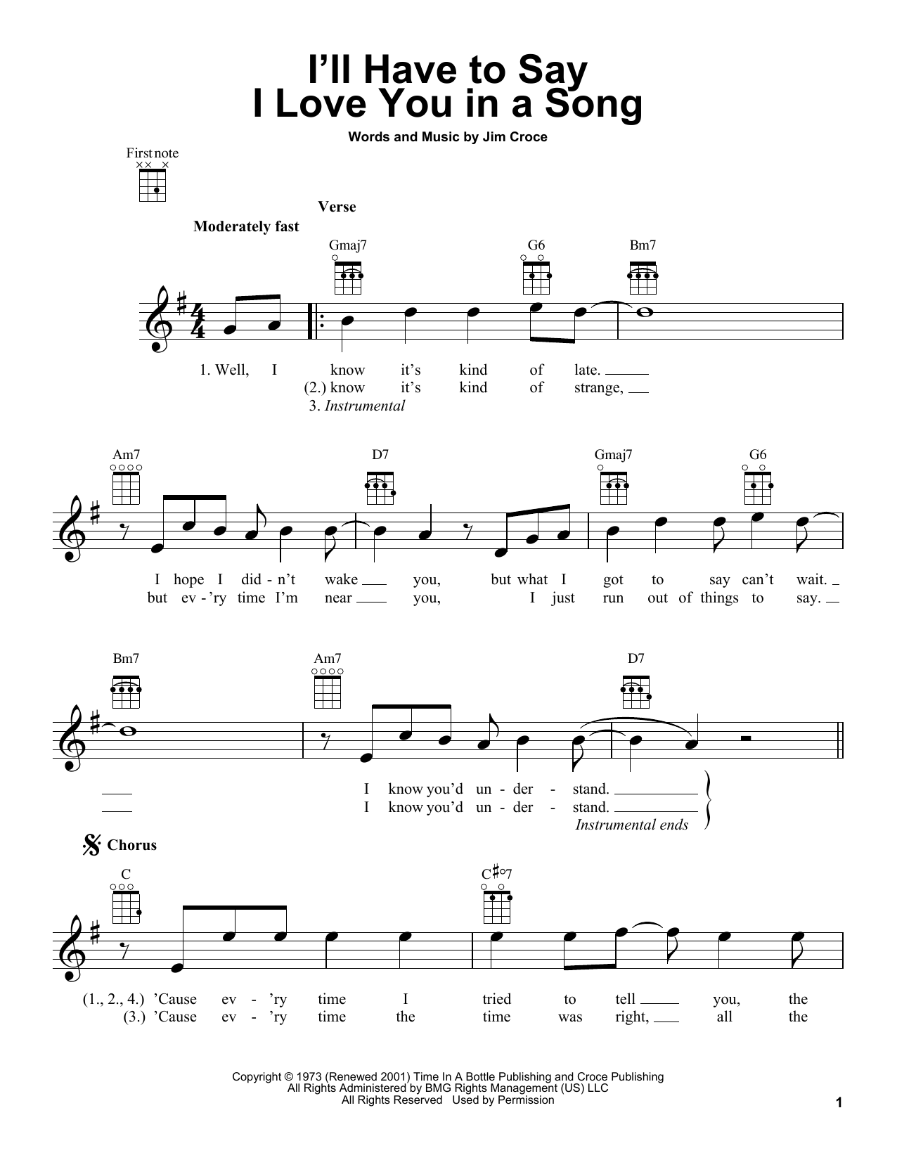Product gallery: Page 1 of 1 I'll Have To Say I Love You In A Song, Jim Croce