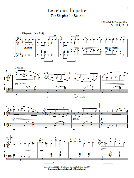 Product gallery: Page 1 of 1 The Shepherd's Return, Johann Friedrich Burgmuller