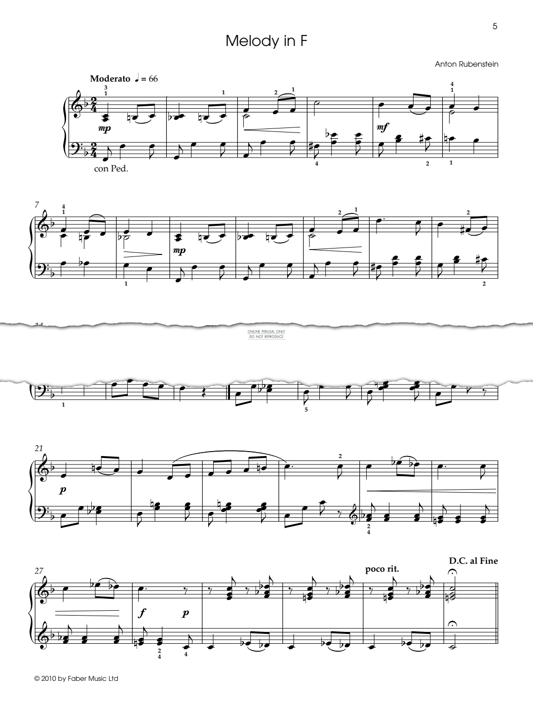 gallery: Melody in F, Anton Rubenstein, Klavier