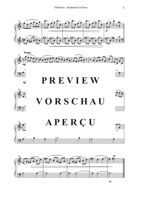 Product gallery: Page 4 of 4 Sarabande , , Piano Solo