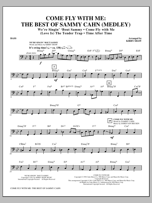 Product picture to: Come Fly With Me: The Best Of Sammy Cahn - Bass