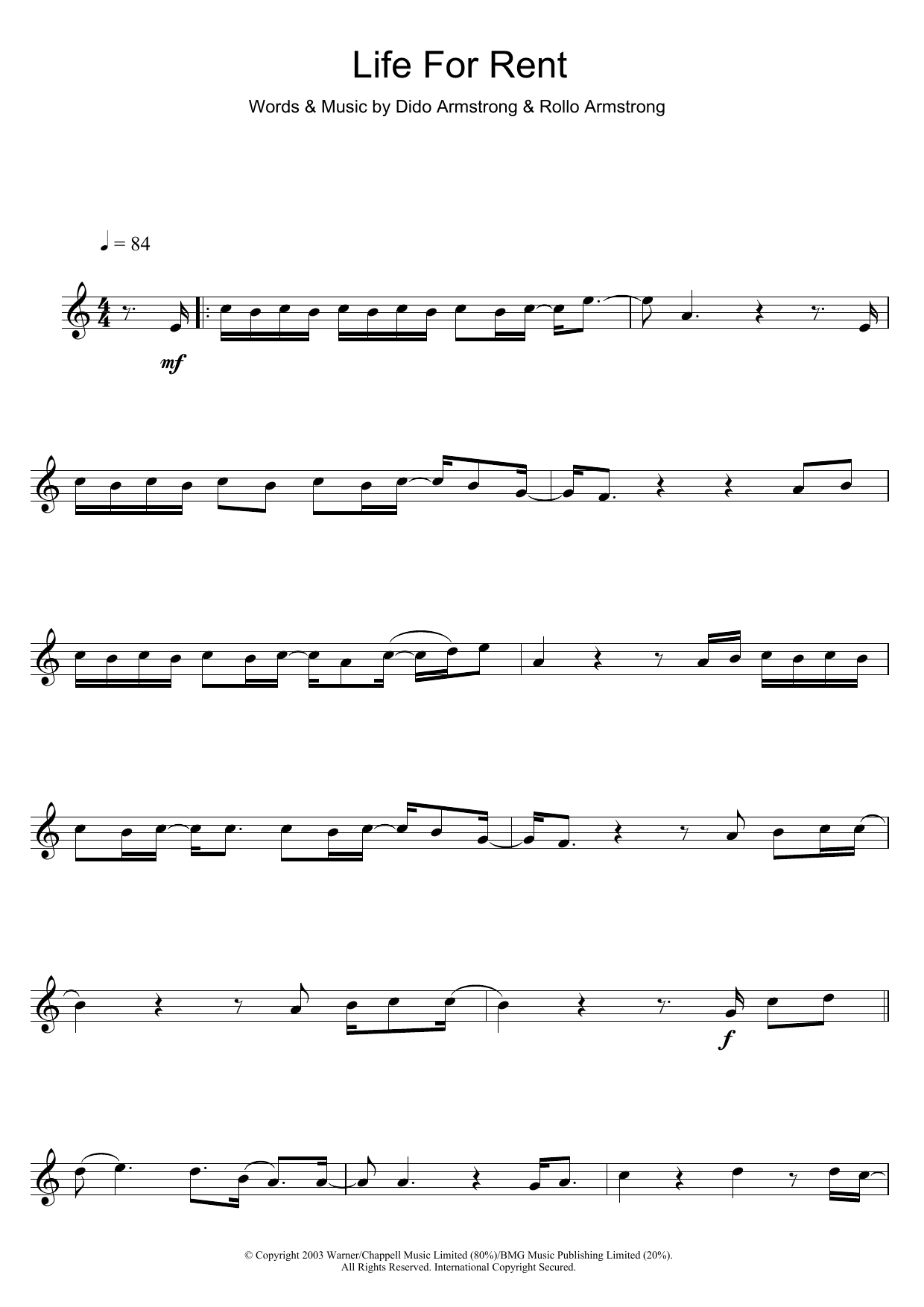 Product gallery: Page 1 of 1 Life For Rent, Dido