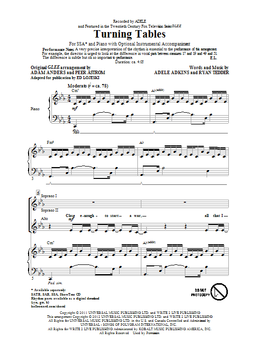 Produktgalerie: Seite 1 von 1 Turning Tables, Ed Lojeski, Chor