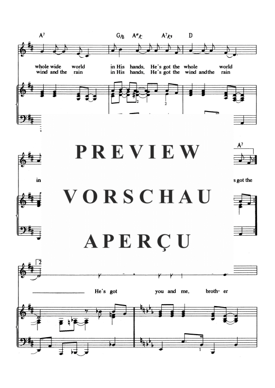 gallery: He´s Got the Whole World, , Voice and Piano