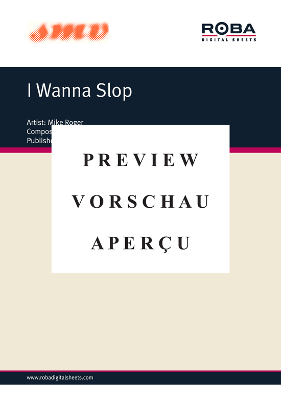 Product gallery: Page 2 of 3 I Wanna Slop , Roger, Mike, Piano and Voice