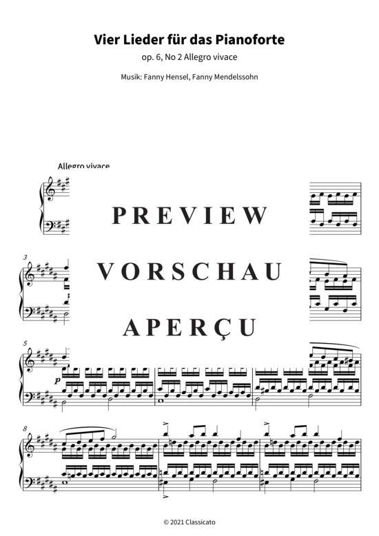 Product gallery: Page 4 of 13 Vier Lieder für das Pianoforte, op. 6 , , Piano Solo