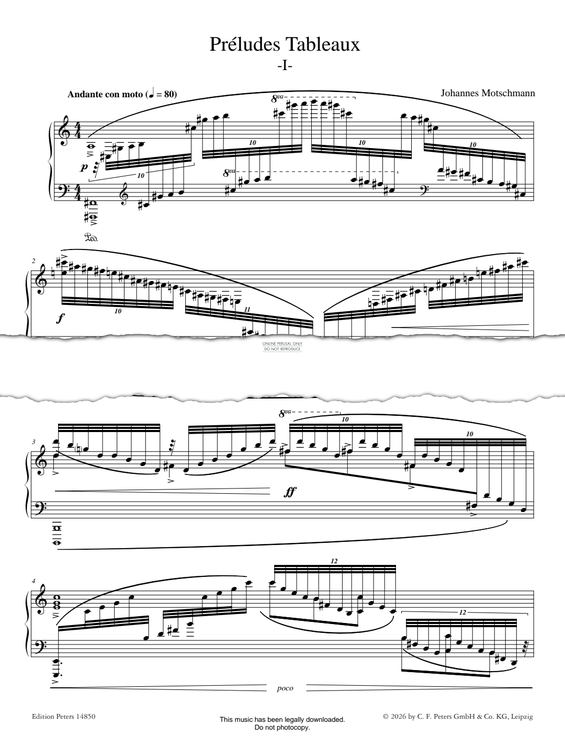 Produktgalerie: Seite 1 von 1 Préludes Tableaux, Johannes Motschmann, Klavier