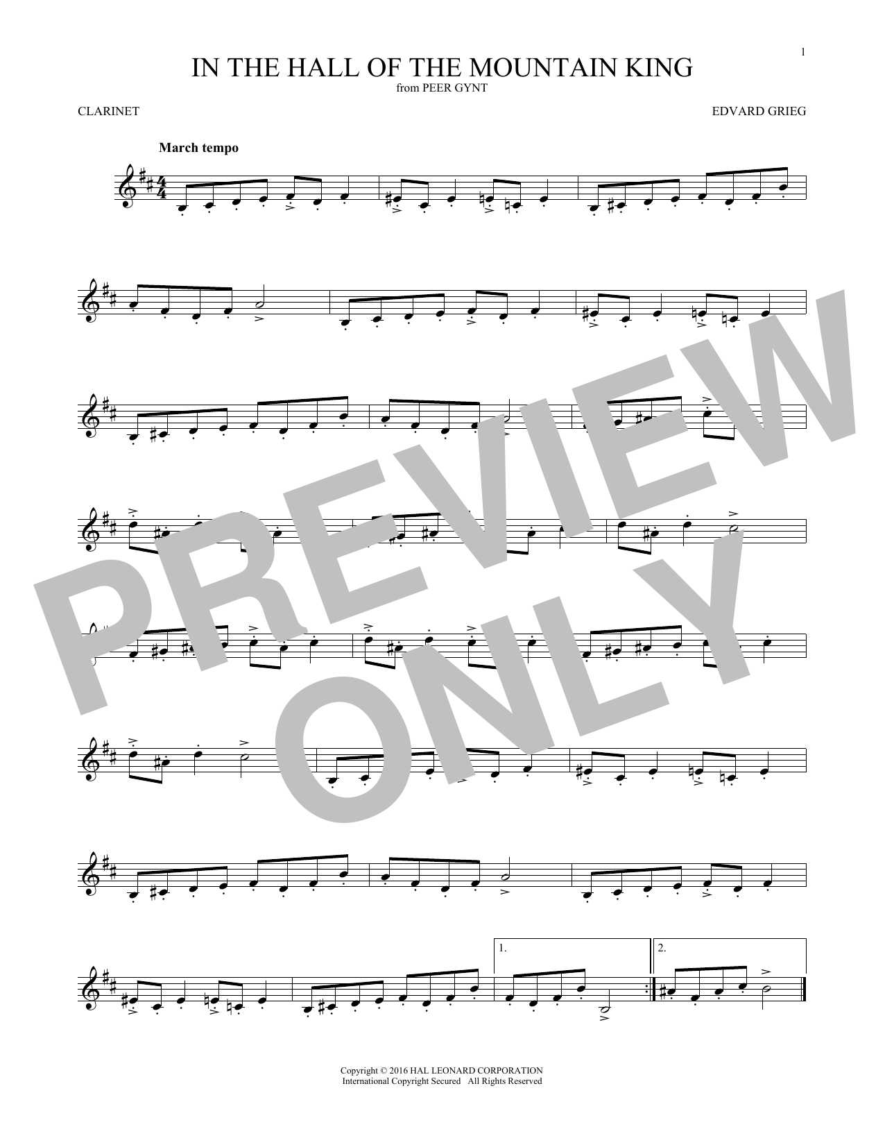 Product gallery: Page 1 of 1 In The Hall Of The Mountain King, Edvard Grieg