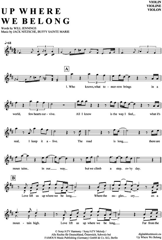 Product picture to: Up where we belong Joe Cocker / Jennifer Warnes