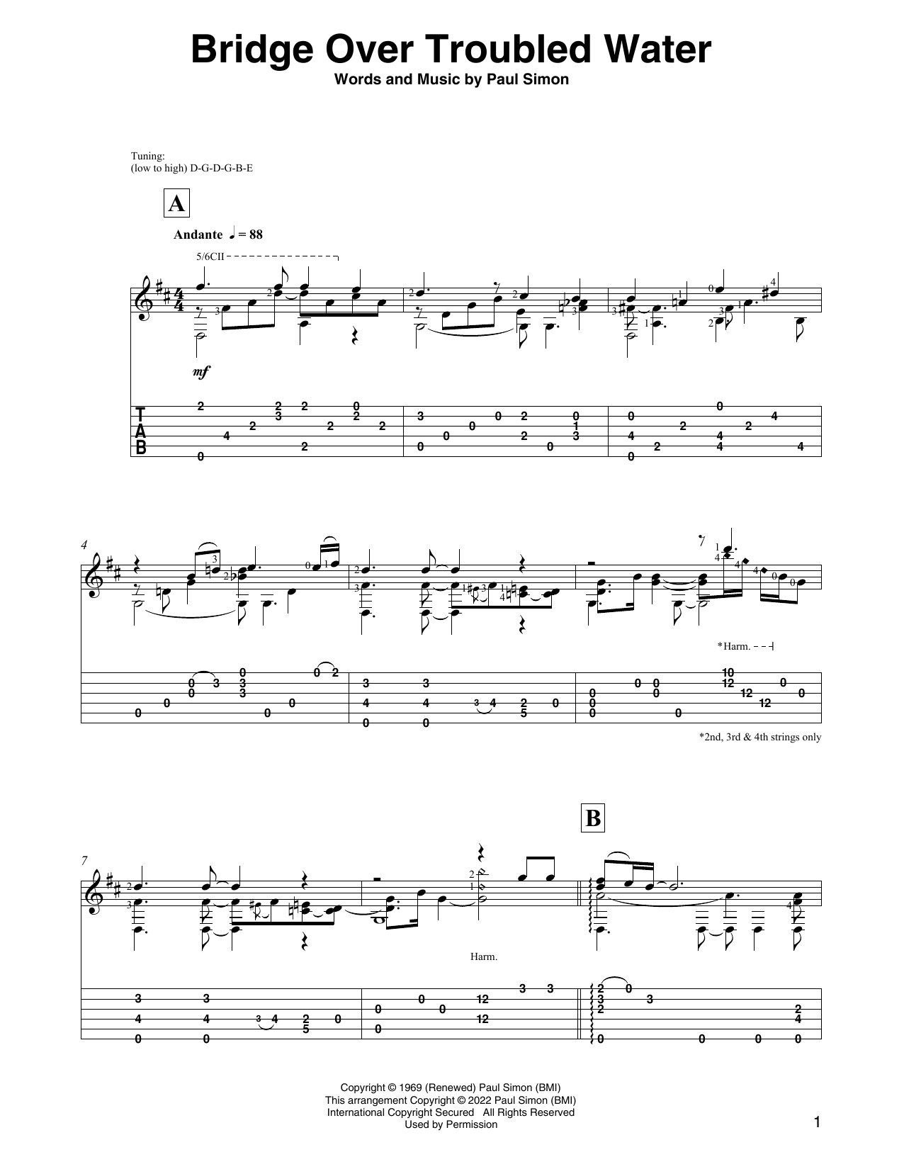 Produktbild zu: Bridge Over Troubled Water (arr. David Jaggs)