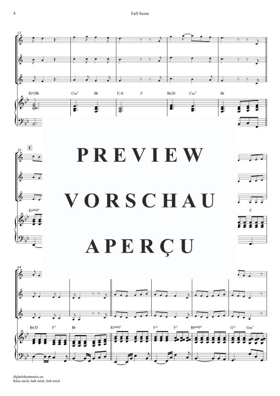 Produktgalerie: Seite 5 von 11 Küss Mich, Halt Mich, Lieb Mich, Egli, Beatrice, (Trompeten Trio + Klavier)